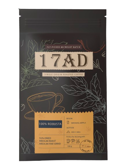 100% Wayanad Robusta - Mooppers batch - 100g